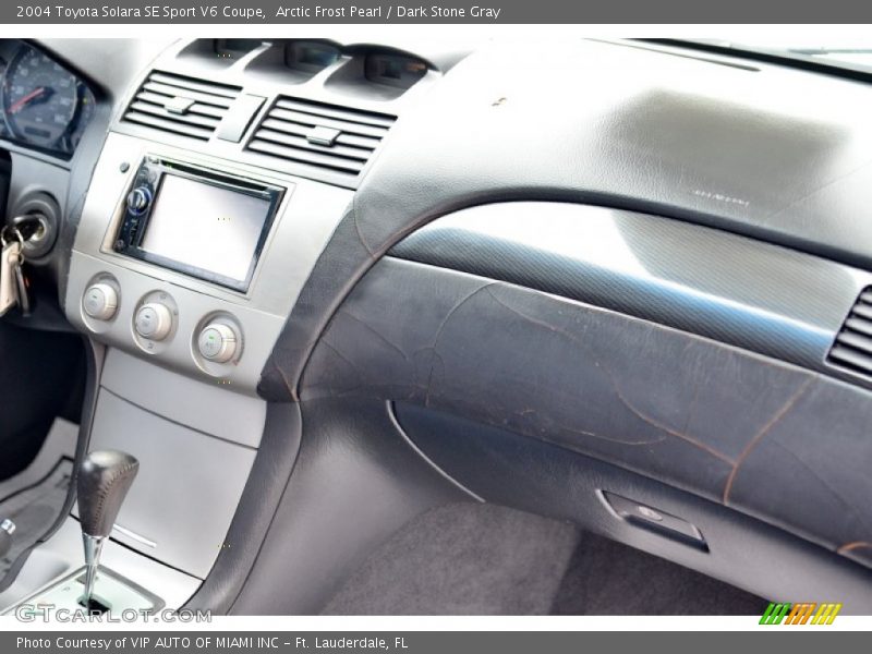Arctic Frost Pearl / Dark Stone Gray 2004 Toyota Solara SE Sport V6 Coupe