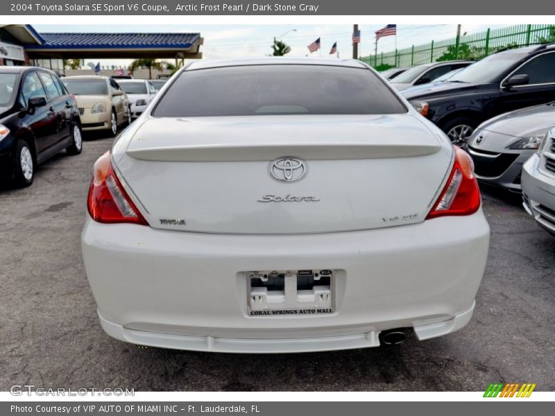 Arctic Frost Pearl / Dark Stone Gray 2004 Toyota Solara SE Sport V6 Coupe