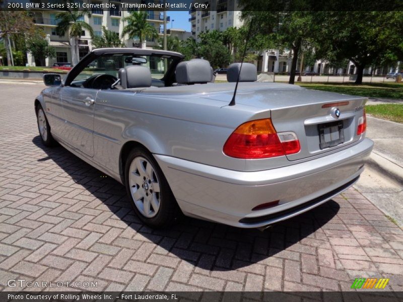 Titanium Silver Metallic / Grey 2001 BMW 3 Series 325i Convertible