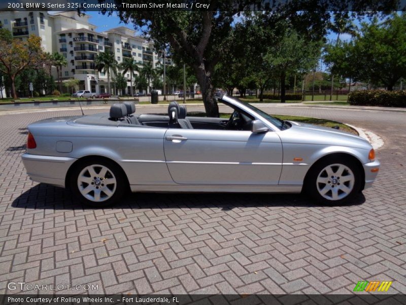 Titanium Silver Metallic / Grey 2001 BMW 3 Series 325i Convertible