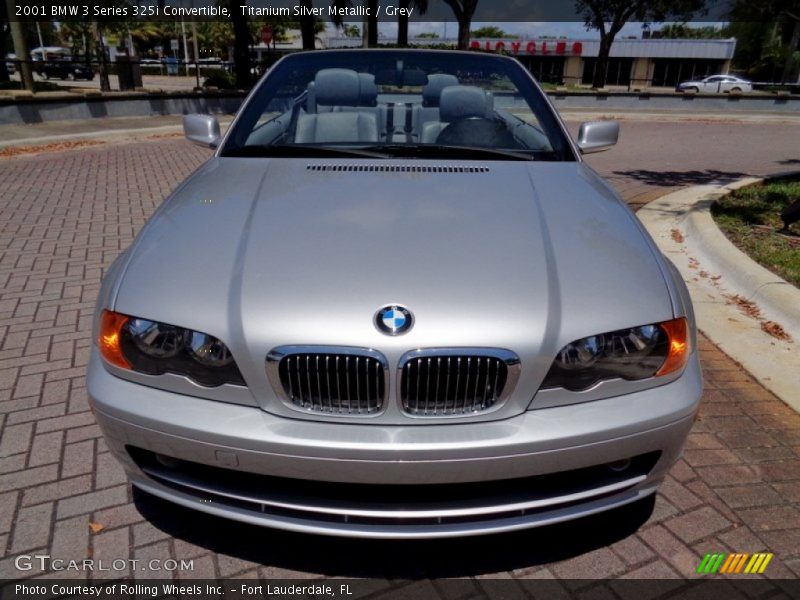 Titanium Silver Metallic / Grey 2001 BMW 3 Series 325i Convertible