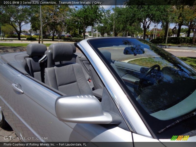 Titanium Silver Metallic / Grey 2001 BMW 3 Series 325i Convertible