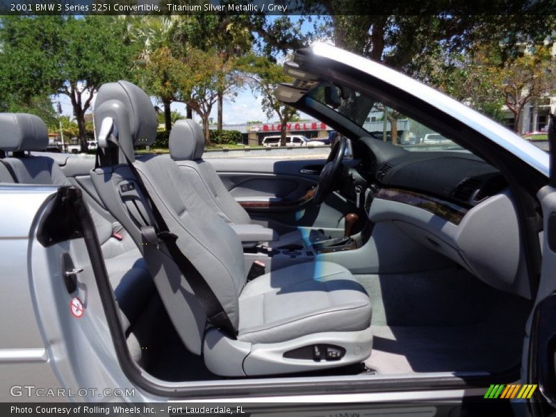 Titanium Silver Metallic / Grey 2001 BMW 3 Series 325i Convertible