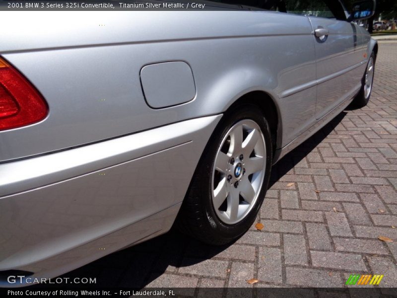 Titanium Silver Metallic / Grey 2001 BMW 3 Series 325i Convertible