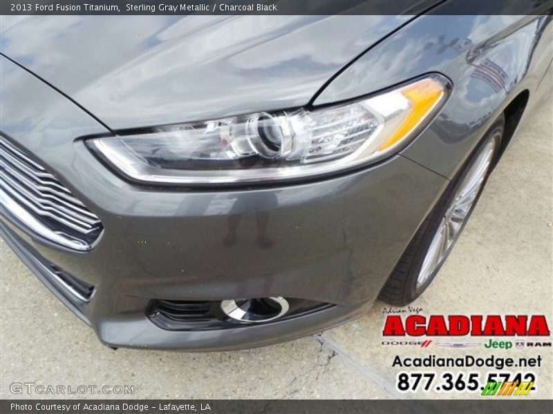 Sterling Gray Metallic / Charcoal Black 2013 Ford Fusion Titanium