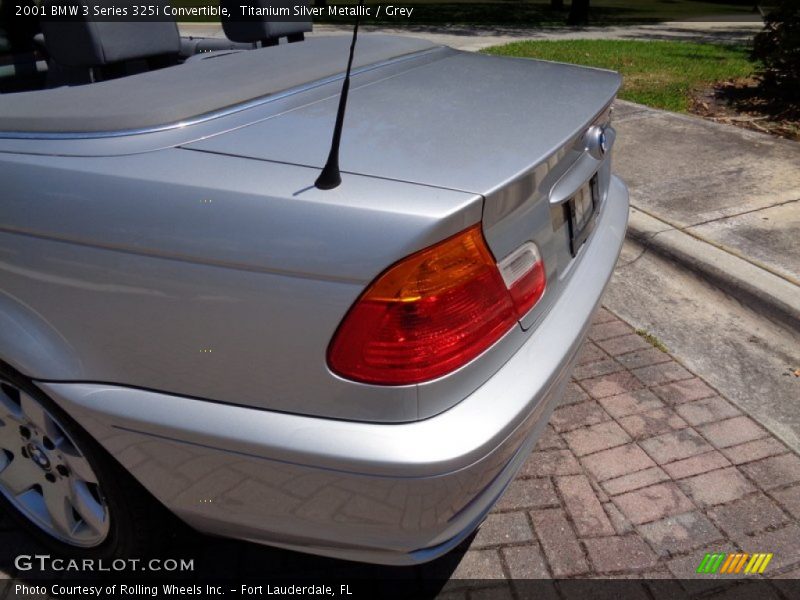 Titanium Silver Metallic / Grey 2001 BMW 3 Series 325i Convertible