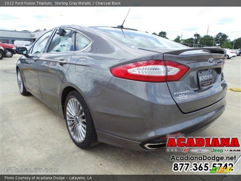 Sterling Gray Metallic / Charcoal Black 2013 Ford Fusion Titanium