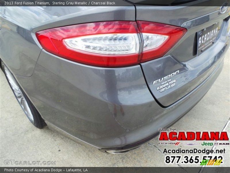 Sterling Gray Metallic / Charcoal Black 2013 Ford Fusion Titanium