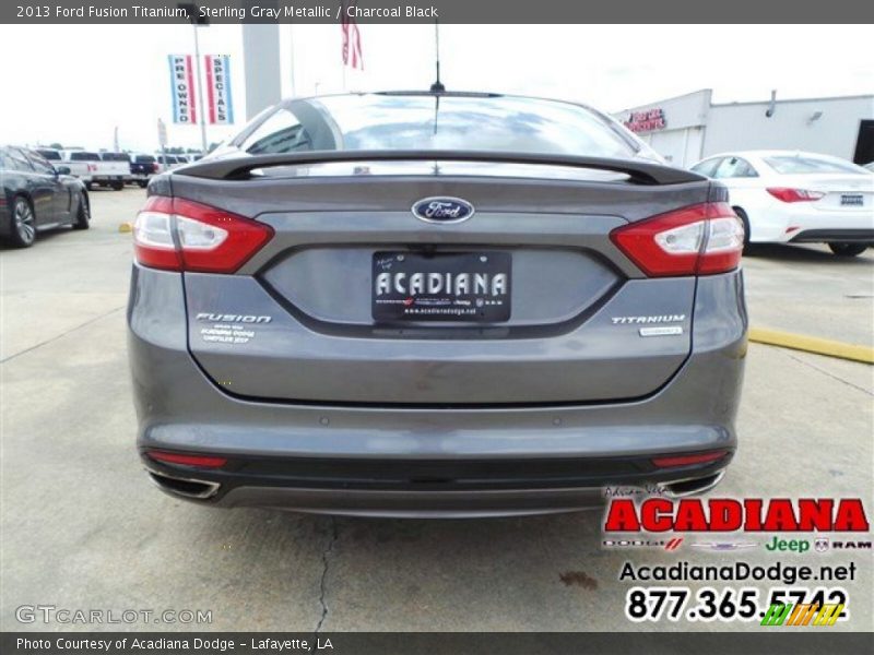 Sterling Gray Metallic / Charcoal Black 2013 Ford Fusion Titanium