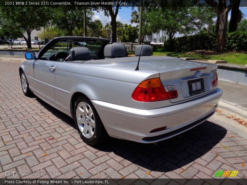 Titanium Silver Metallic / Grey 2001 BMW 3 Series 325i Convertible