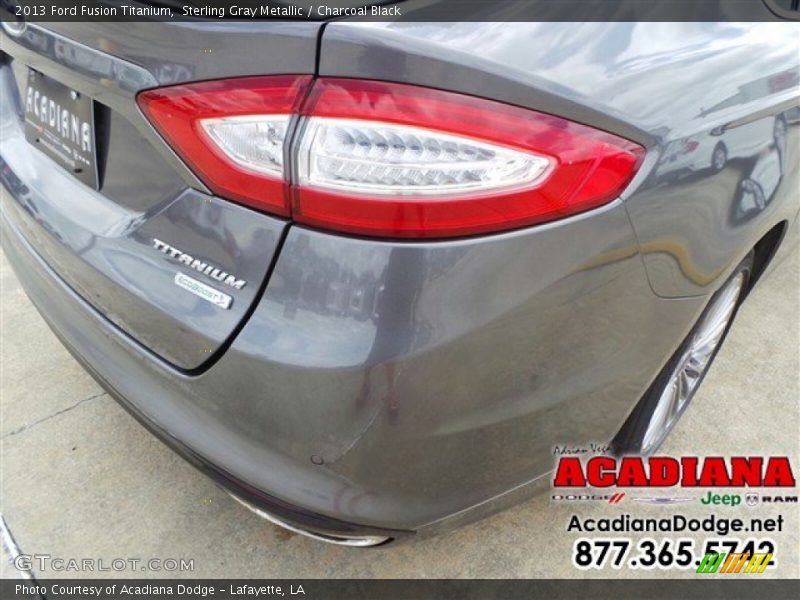 Sterling Gray Metallic / Charcoal Black 2013 Ford Fusion Titanium