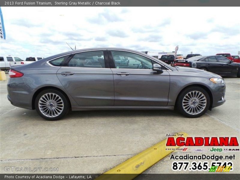 Sterling Gray Metallic / Charcoal Black 2013 Ford Fusion Titanium