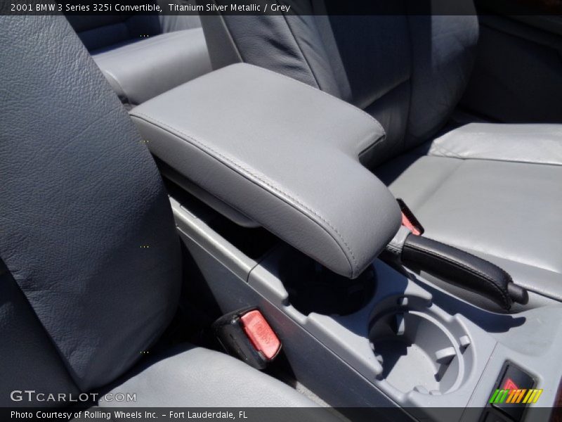 Titanium Silver Metallic / Grey 2001 BMW 3 Series 325i Convertible