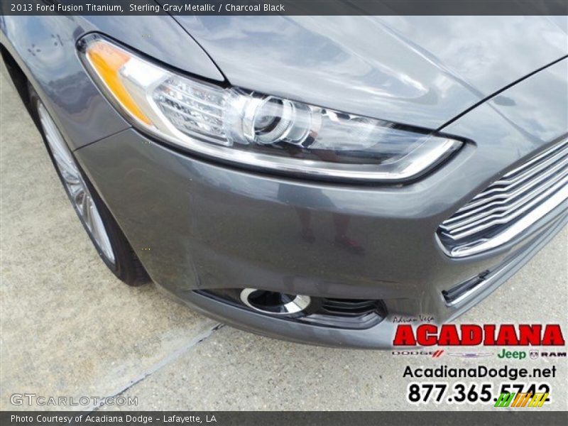 Sterling Gray Metallic / Charcoal Black 2013 Ford Fusion Titanium