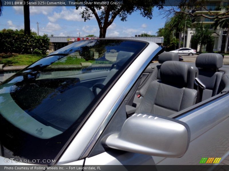 Titanium Silver Metallic / Grey 2001 BMW 3 Series 325i Convertible