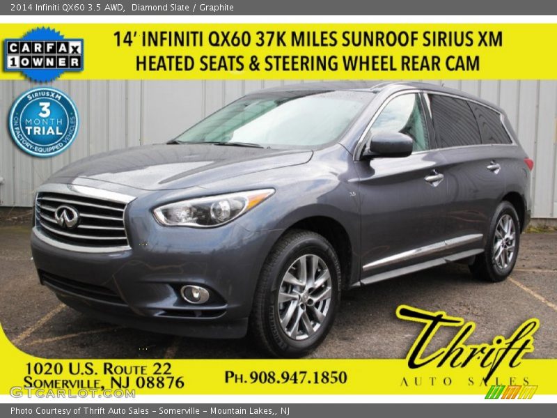 Diamond Slate / Graphite 2014 Infiniti QX60 3.5 AWD