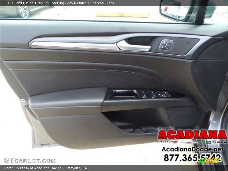 Sterling Gray Metallic / Charcoal Black 2013 Ford Fusion Titanium