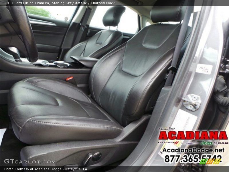 Sterling Gray Metallic / Charcoal Black 2013 Ford Fusion Titanium