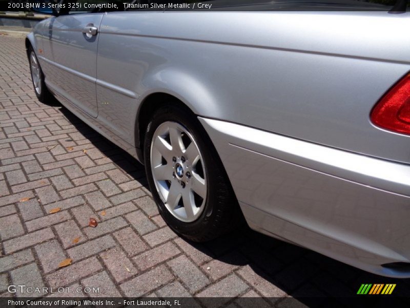 Titanium Silver Metallic / Grey 2001 BMW 3 Series 325i Convertible