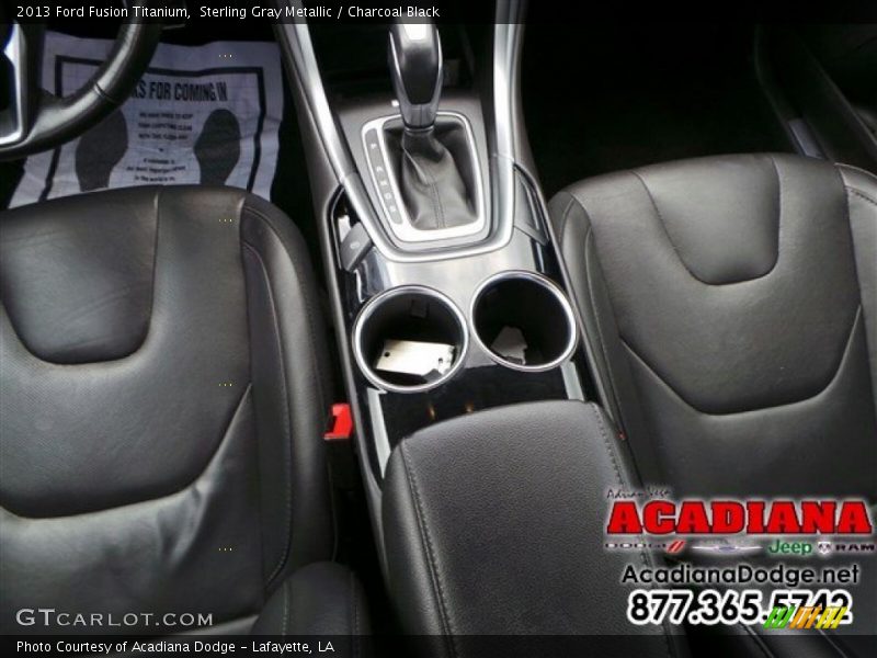 Sterling Gray Metallic / Charcoal Black 2013 Ford Fusion Titanium