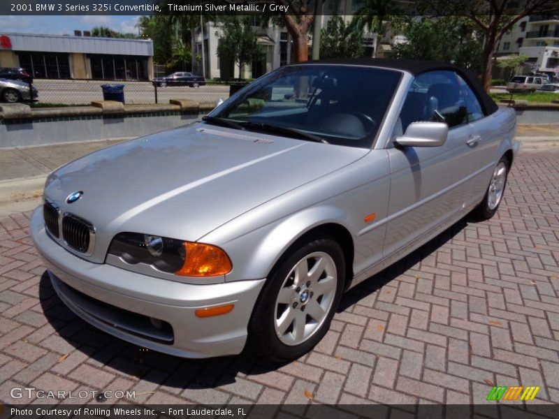 Titanium Silver Metallic / Grey 2001 BMW 3 Series 325i Convertible