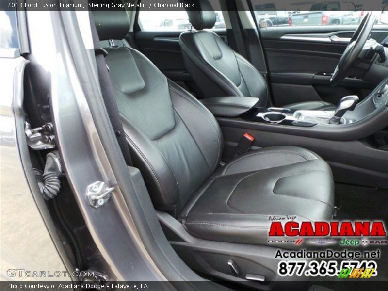 Sterling Gray Metallic / Charcoal Black 2013 Ford Fusion Titanium