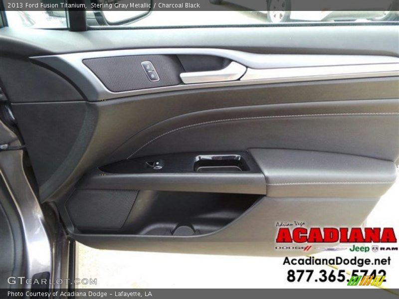 Sterling Gray Metallic / Charcoal Black 2013 Ford Fusion Titanium