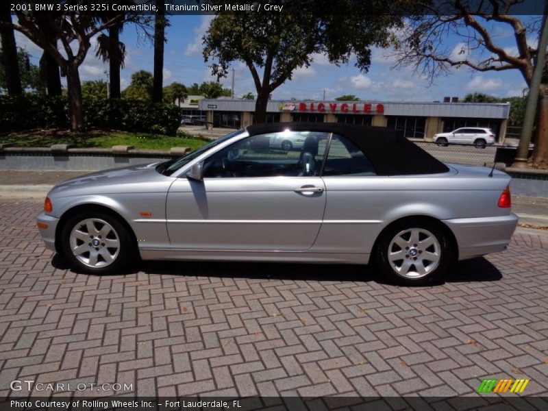 Titanium Silver Metallic / Grey 2001 BMW 3 Series 325i Convertible