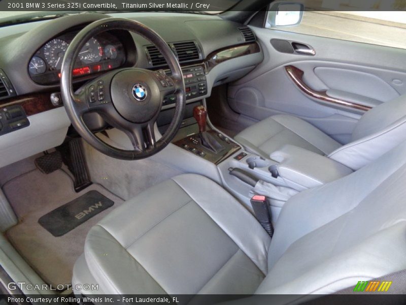  2001 3 Series 325i Convertible Grey Interior