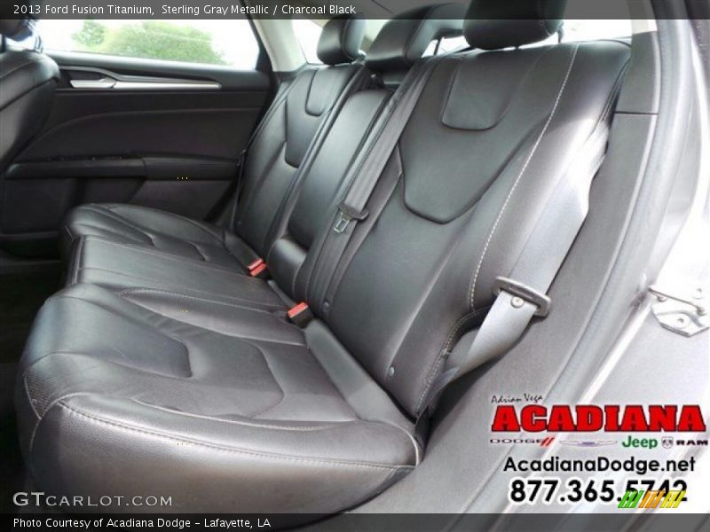 Sterling Gray Metallic / Charcoal Black 2013 Ford Fusion Titanium