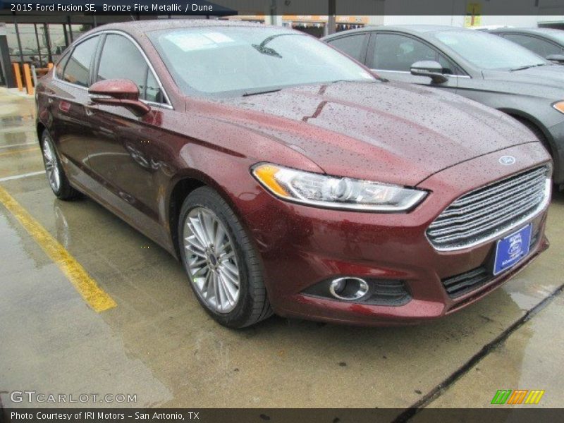 Bronze Fire Metallic / Dune 2015 Ford Fusion SE