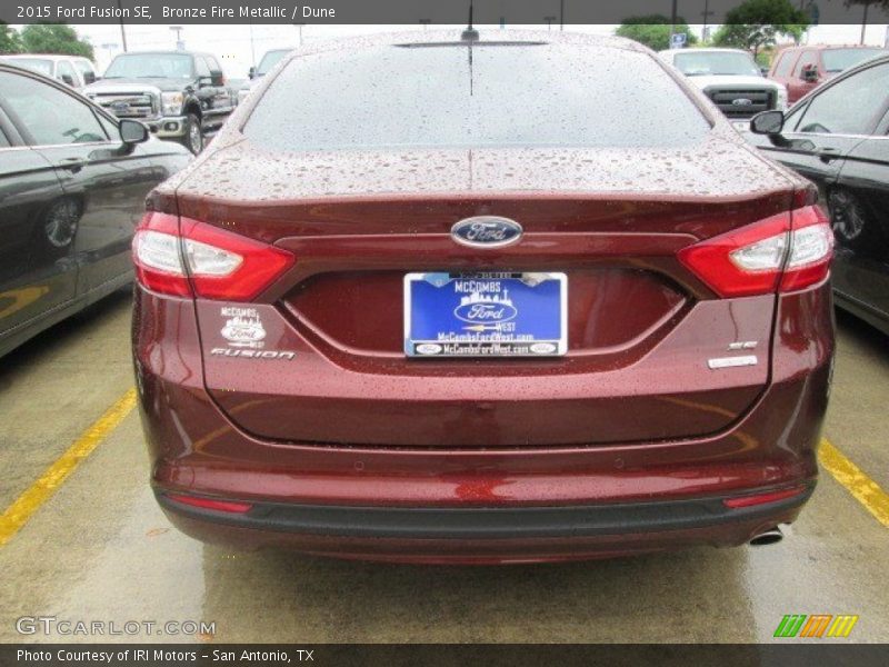Bronze Fire Metallic / Dune 2015 Ford Fusion SE
