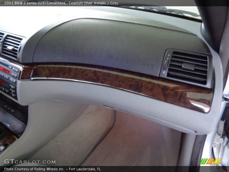 Titanium Silver Metallic / Grey 2001 BMW 3 Series 325i Convertible