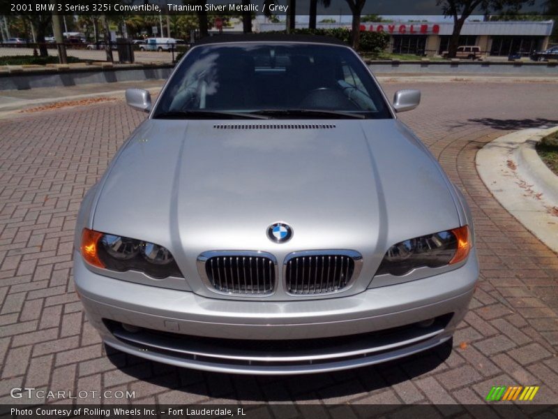 Titanium Silver Metallic / Grey 2001 BMW 3 Series 325i Convertible