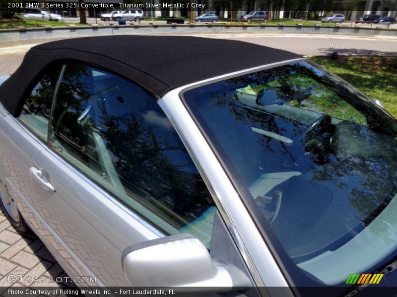 Titanium Silver Metallic / Grey 2001 BMW 3 Series 325i Convertible