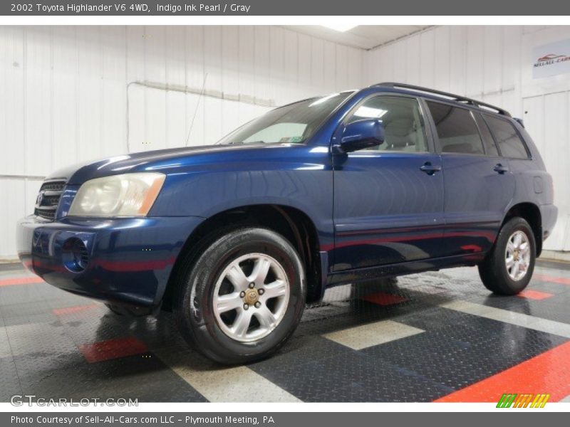 Indigo Ink Pearl / Gray 2002 Toyota Highlander V6 4WD