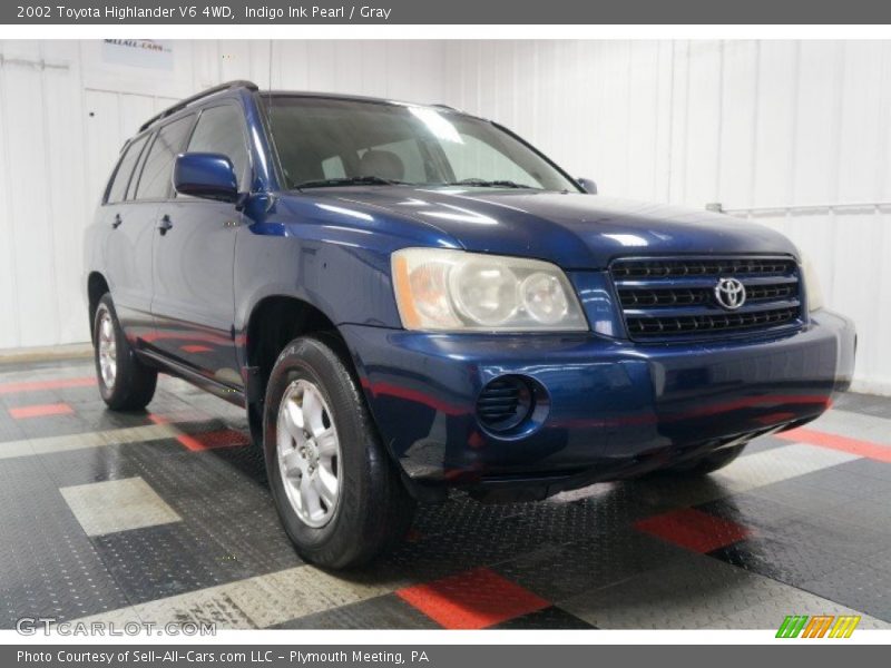 Indigo Ink Pearl / Gray 2002 Toyota Highlander V6 4WD