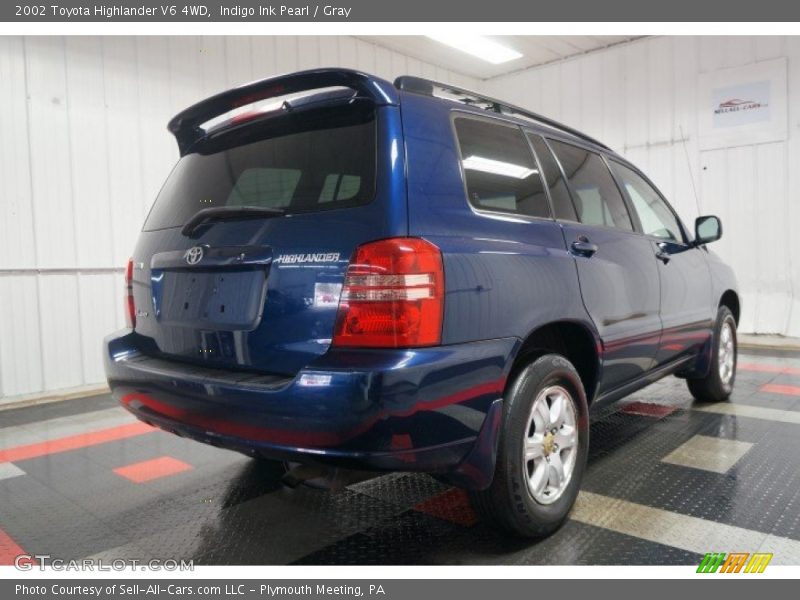 Indigo Ink Pearl / Gray 2002 Toyota Highlander V6 4WD