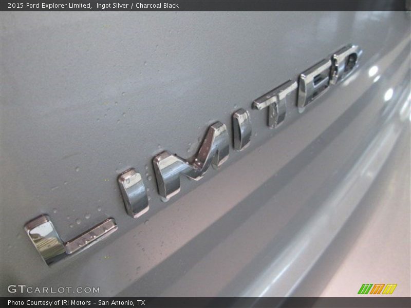 Ingot Silver / Charcoal Black 2015 Ford Explorer Limited