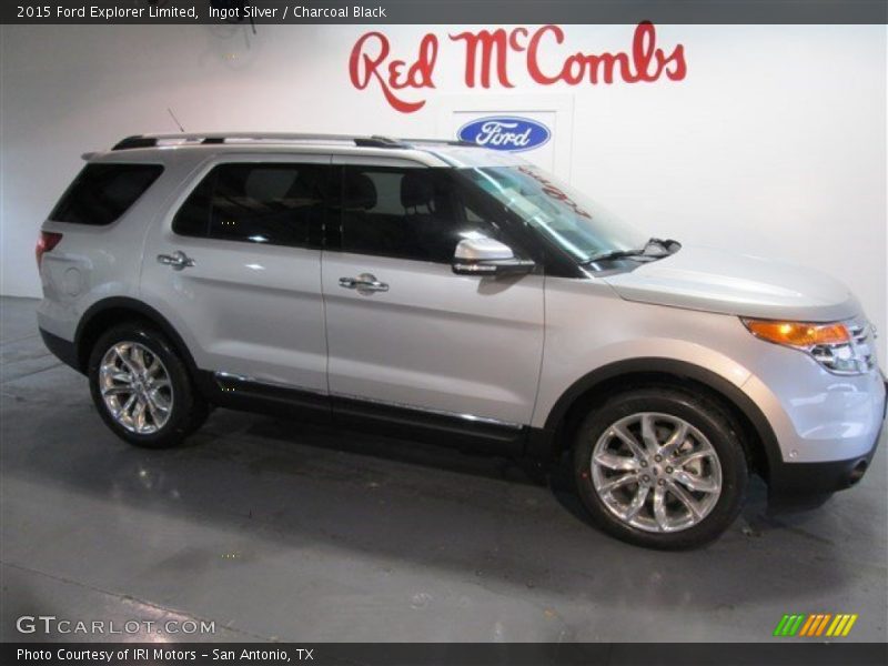 Ingot Silver / Charcoal Black 2015 Ford Explorer Limited