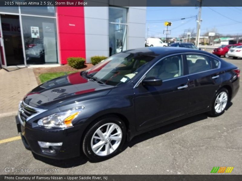 Storm Blue / Beige 2015 Nissan Altima 2.5 SV