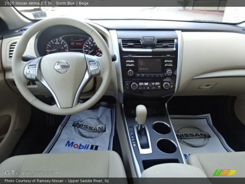 Storm Blue / Beige 2015 Nissan Altima 2.5 SV