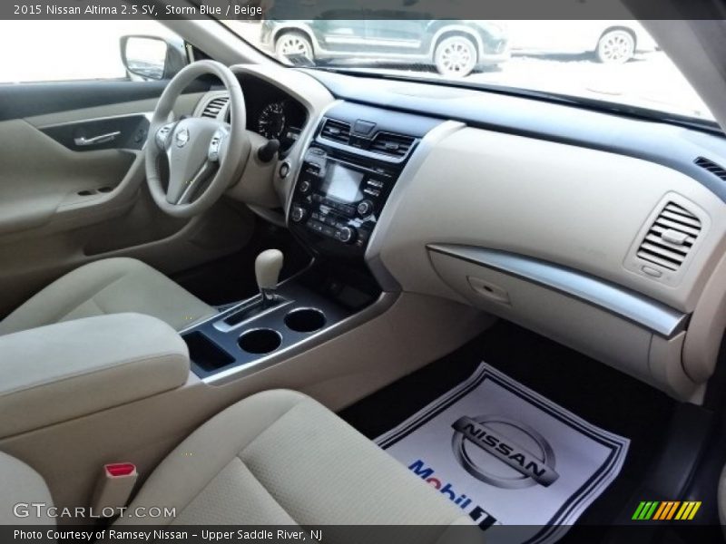 Storm Blue / Beige 2015 Nissan Altima 2.5 SV