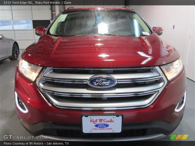 Ruby Red Metallic / Dune 2015 Ford Edge SEL