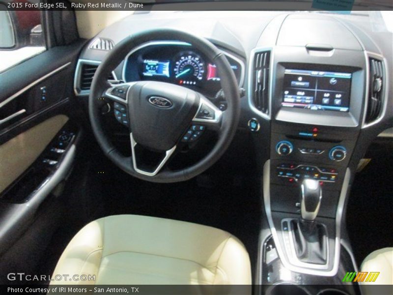 Ruby Red Metallic / Dune 2015 Ford Edge SEL