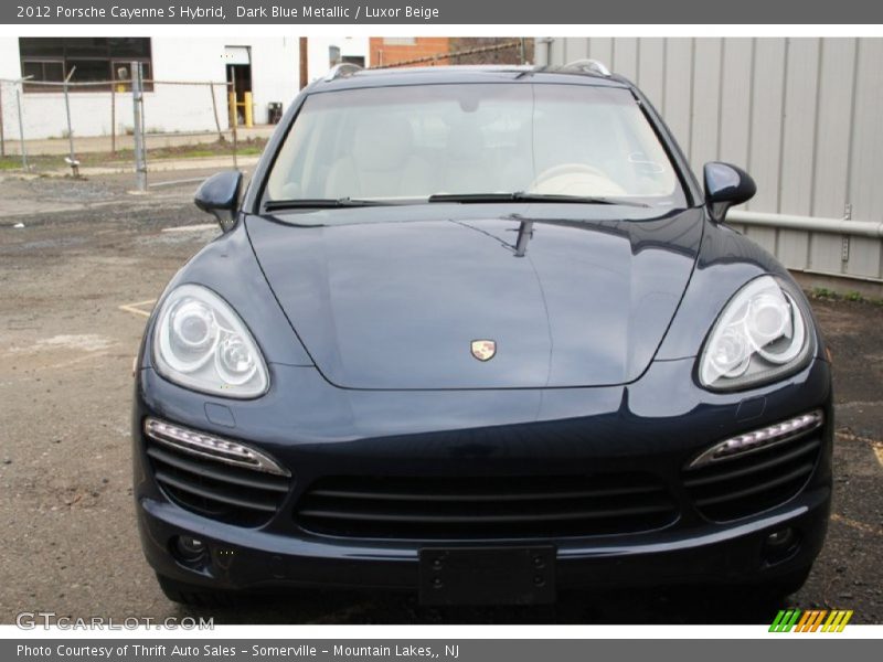 Dark Blue Metallic / Luxor Beige 2012 Porsche Cayenne S Hybrid