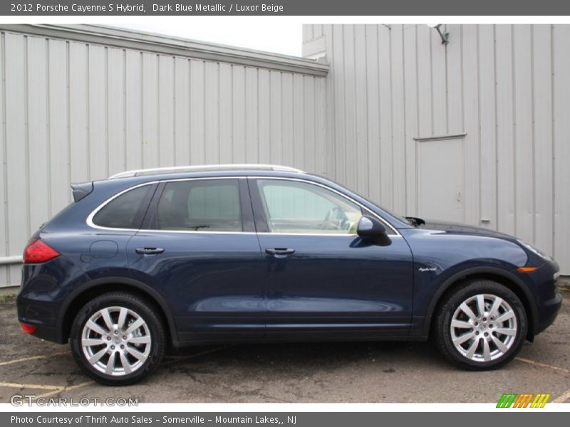 Dark Blue Metallic / Luxor Beige 2012 Porsche Cayenne S Hybrid