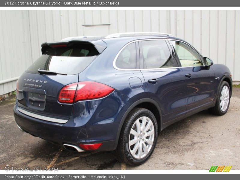 Dark Blue Metallic / Luxor Beige 2012 Porsche Cayenne S Hybrid