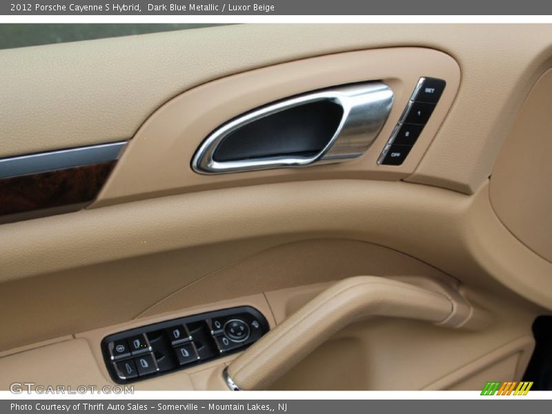 Dark Blue Metallic / Luxor Beige 2012 Porsche Cayenne S Hybrid