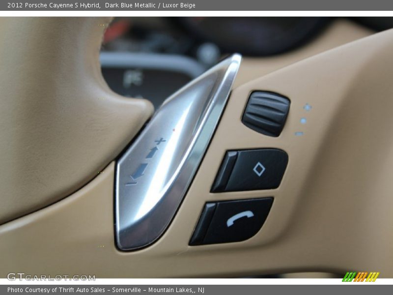 Dark Blue Metallic / Luxor Beige 2012 Porsche Cayenne S Hybrid
